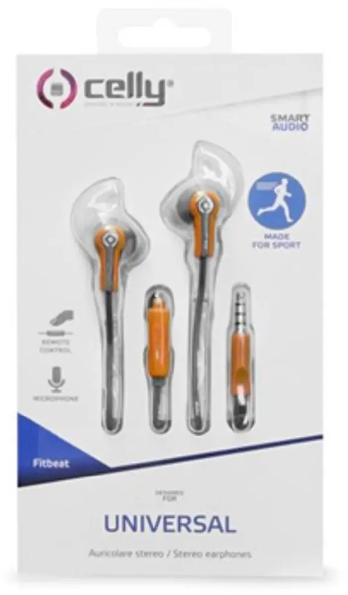 Celly FITBEATOR In-ear Hoofdtelefoon - Oranje