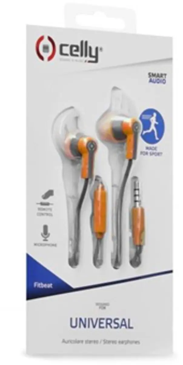 Celly FITBEATOR In-ear Hoofdtelefoon - Oranje