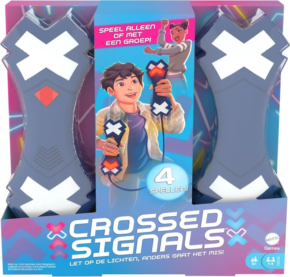 Mattel Games Crossed Signals NL - Oplichtende Sticks - 3x Penlite