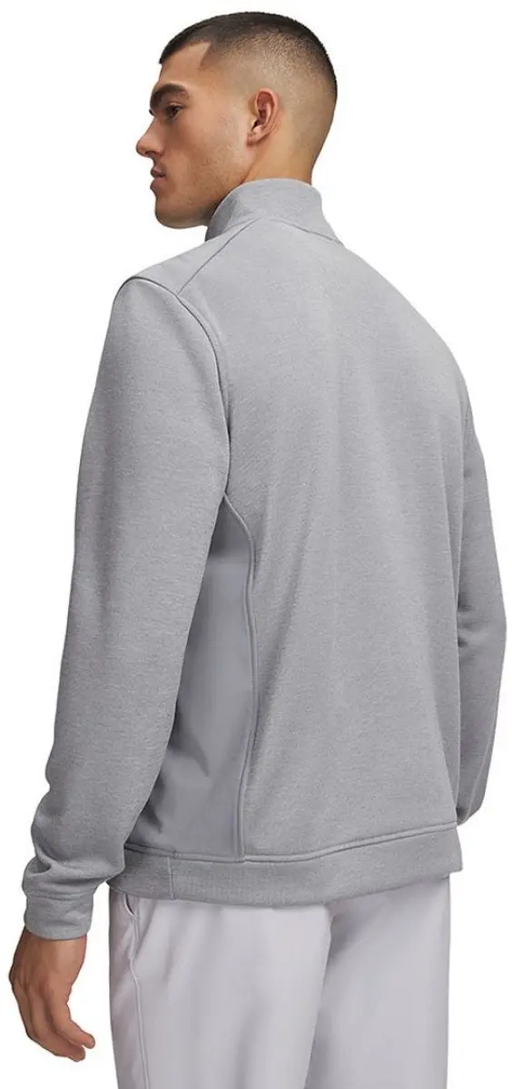 Under Armour Sweater Fleece Hybrid HZ Heren - Grijs L