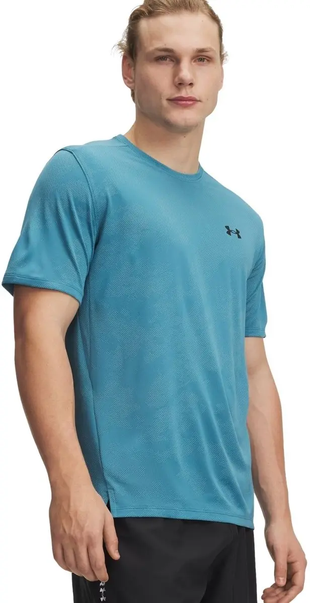 Under Armour Tech Vent Jacquard Sportshirt Heren L - Blauw - afbeelding 6 van 6