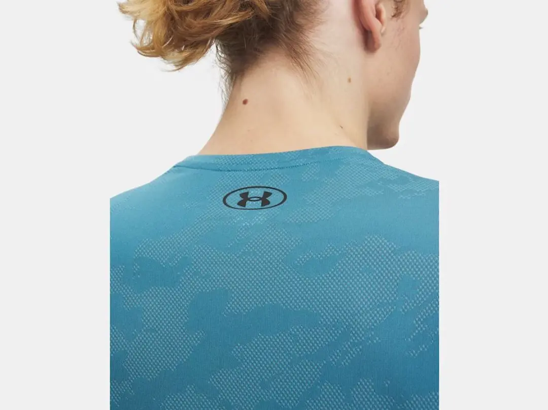 Under Armour Tech Vent Jacquard Sportshirt Heren L - Blauw