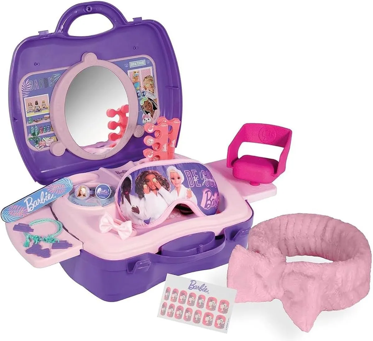 Barbie Wellness & Beauty Speelset - 20 Delig - Paars/Roze
