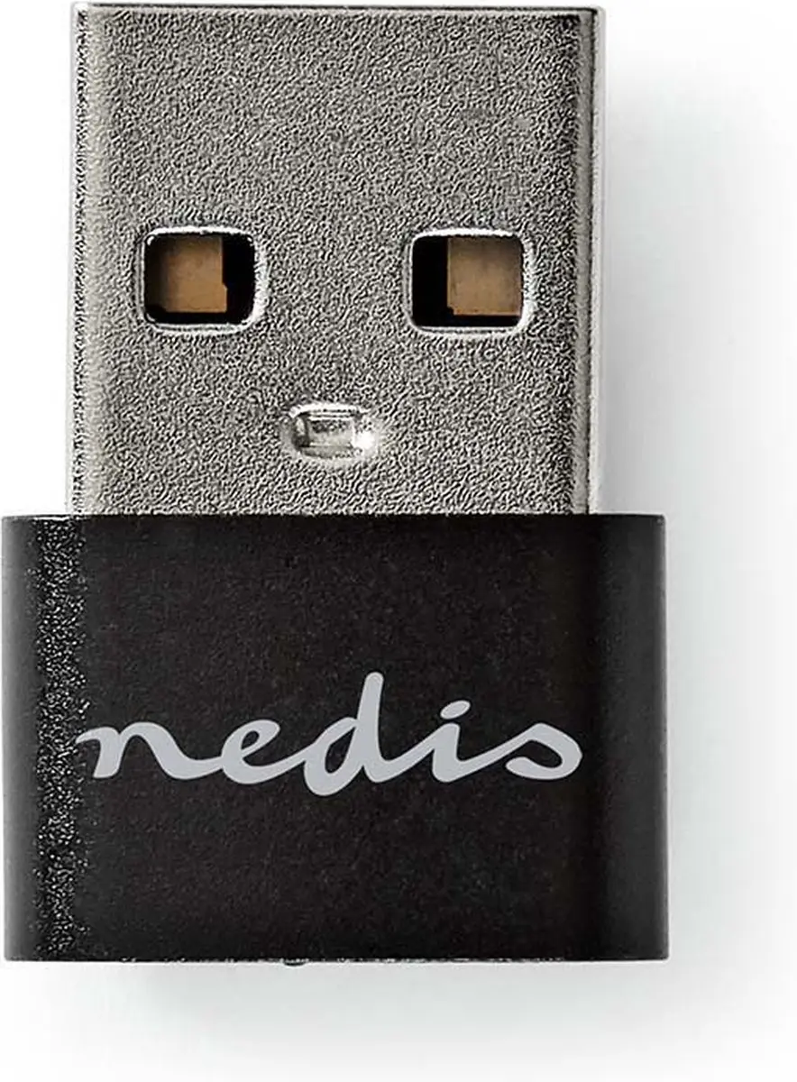 Nedis CCGB60920BK USB-C naar USB-A Adapter 480 Mbps - Zwart