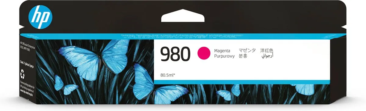 HP D8J08A Inktcartridge Magenta - 80ml