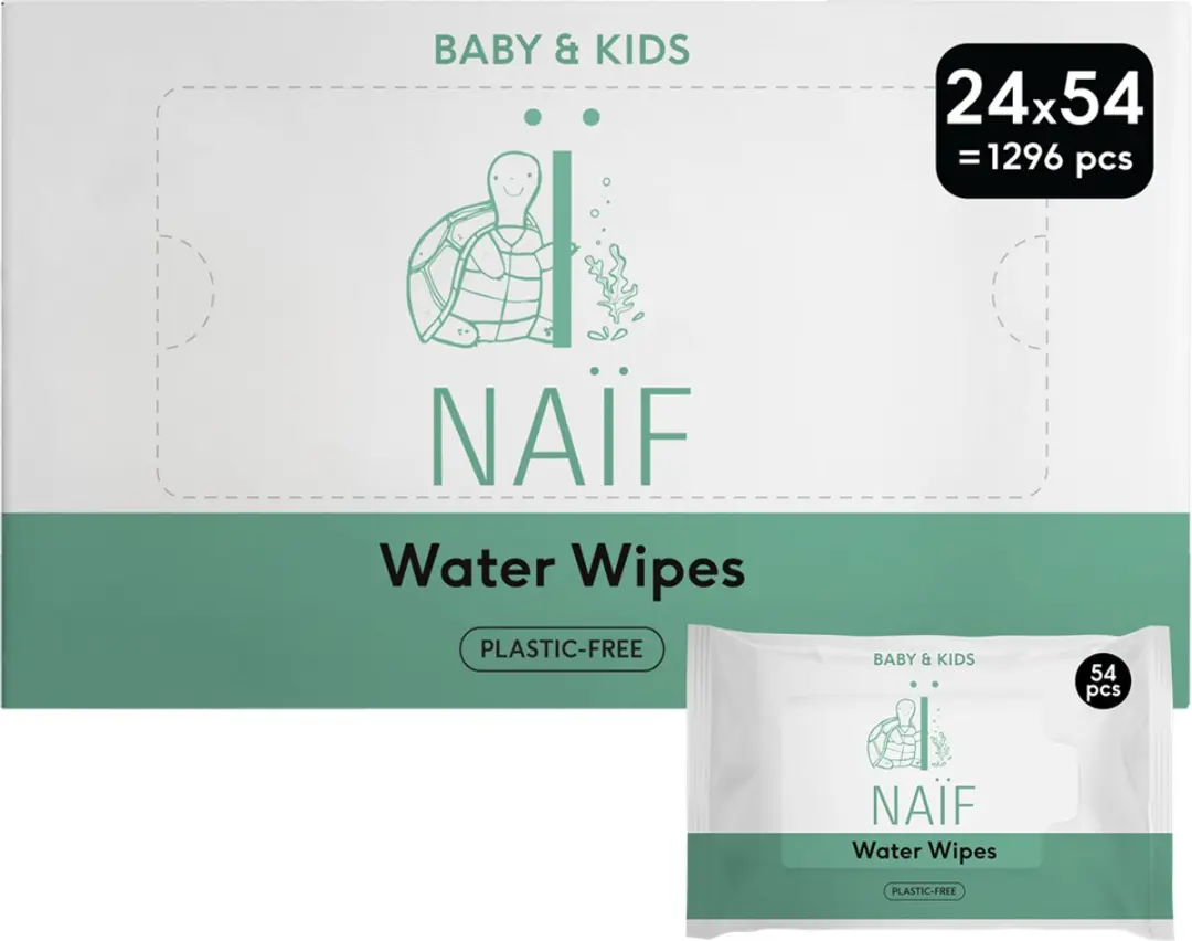 Naïf Sterke Waterwipes 1296 Stuks