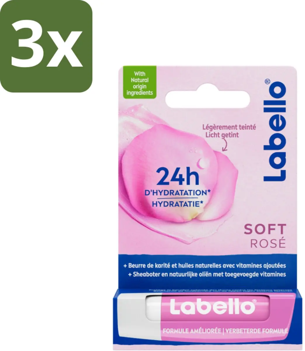 Labello Soft Rosé Lippenbalsem 14g
