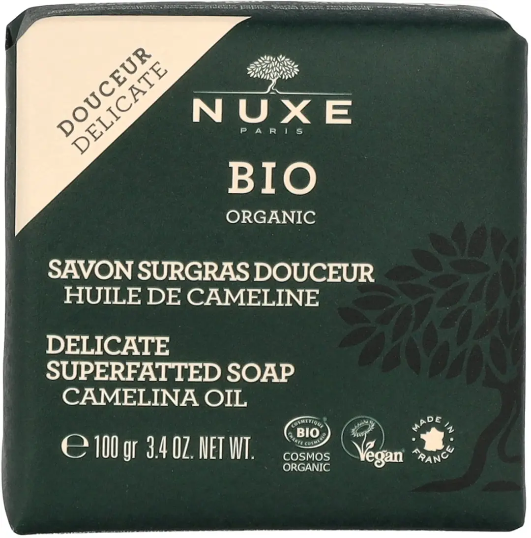 Nuxe Bio Overvette Zeep 100g - Mild Camelineolie