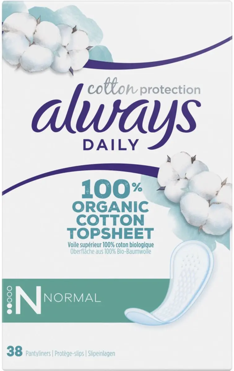 Always Inlegkruisjes Normal Cotton Protection 76 Stuks - Wit