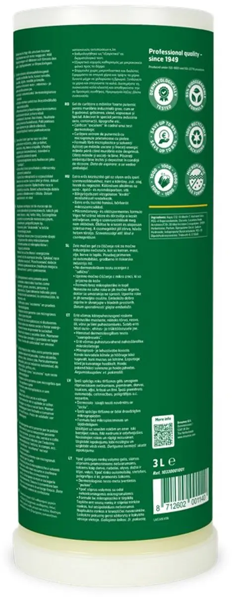 Dreumex Plus Zeep Geel O2C Cartridge 3L