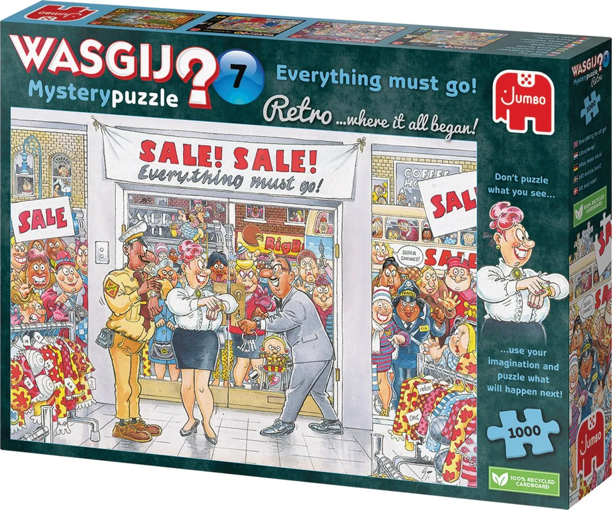 Wasgij Mystery Everything Must Go Puzzel 1000 Stuks - Meerkleurig