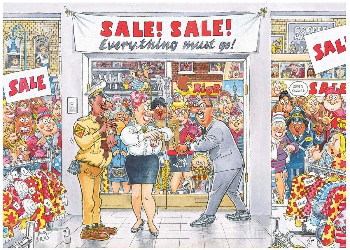 Wasgij Mystery Everything Must Go Puzzel 1000 Stuks - Meerkleurig