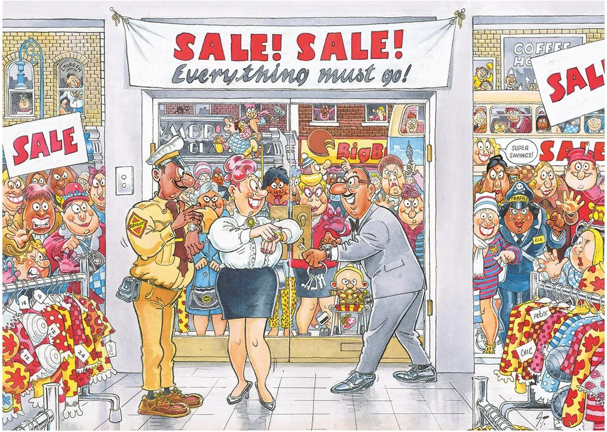 Wasgij Mystery Everything Must Go Puzzel 1000 Stuks - Meerkleurig