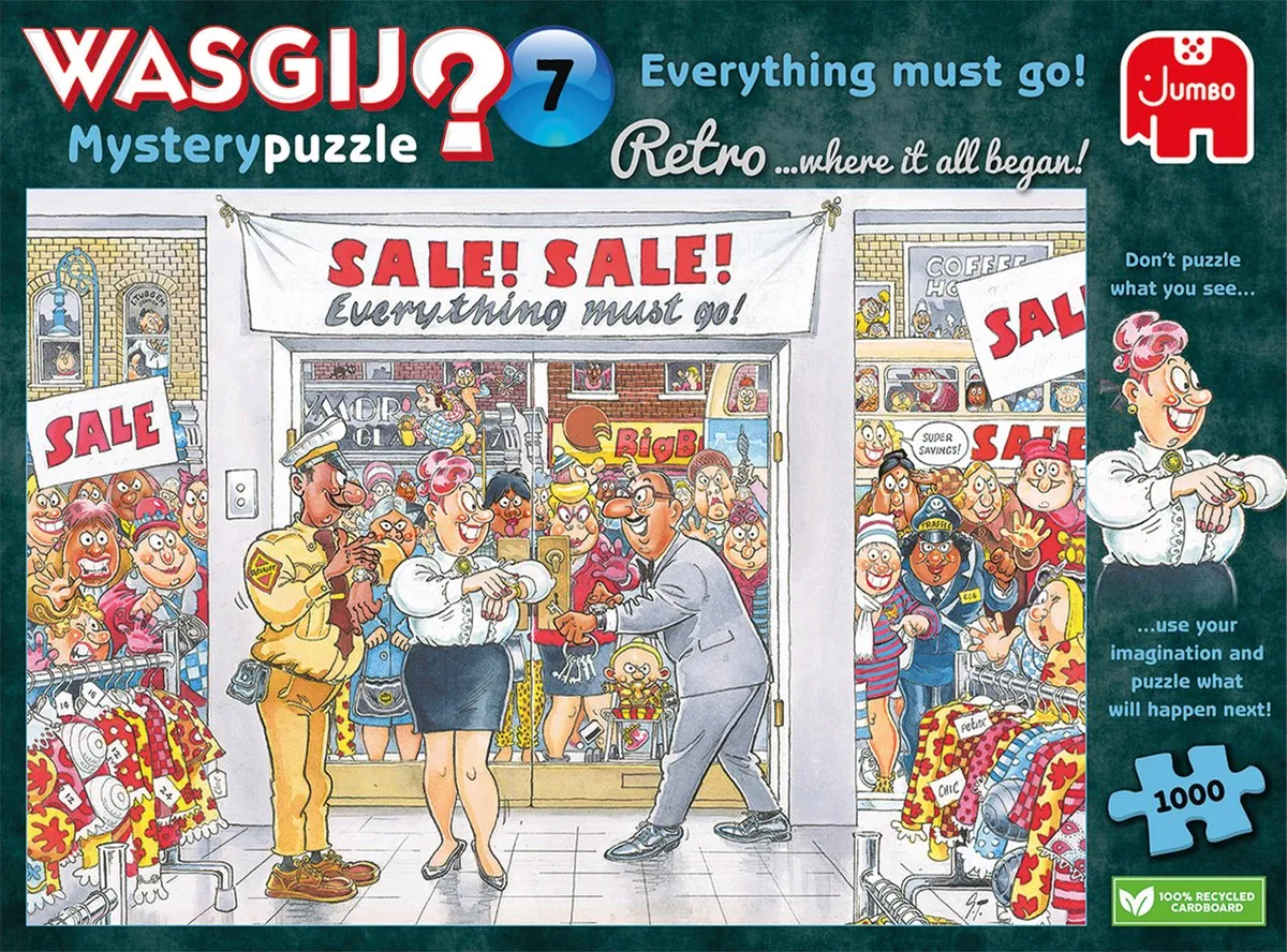 Wasgij Mystery Everything Must Go Puzzel 1000 Stuks - Meerkleurig
