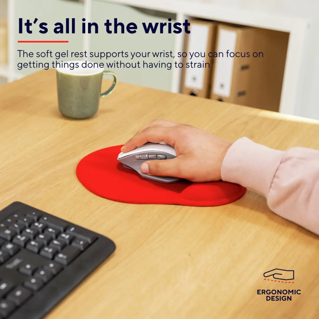 Trust BigFoot Ergonomische Muismat - Rood