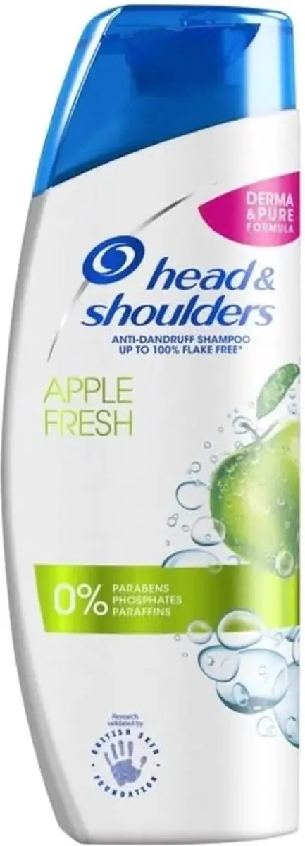 Head & Shoulders Shampoo Apple Fresh 1000ml - 4 Stuks