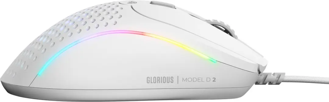 Glorious Gaming D2 GLO-MS-DV2-MW Gaming Muis - Wit - afbeelding 6 van 6