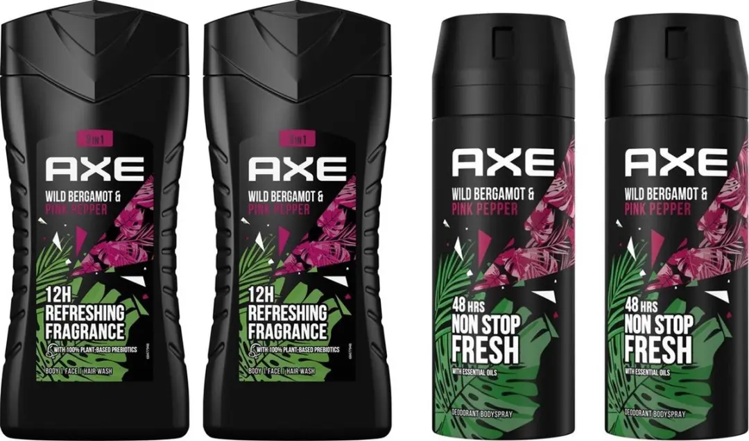Axe Bergamot & Pink Pepper Douchegel & Deo Spray