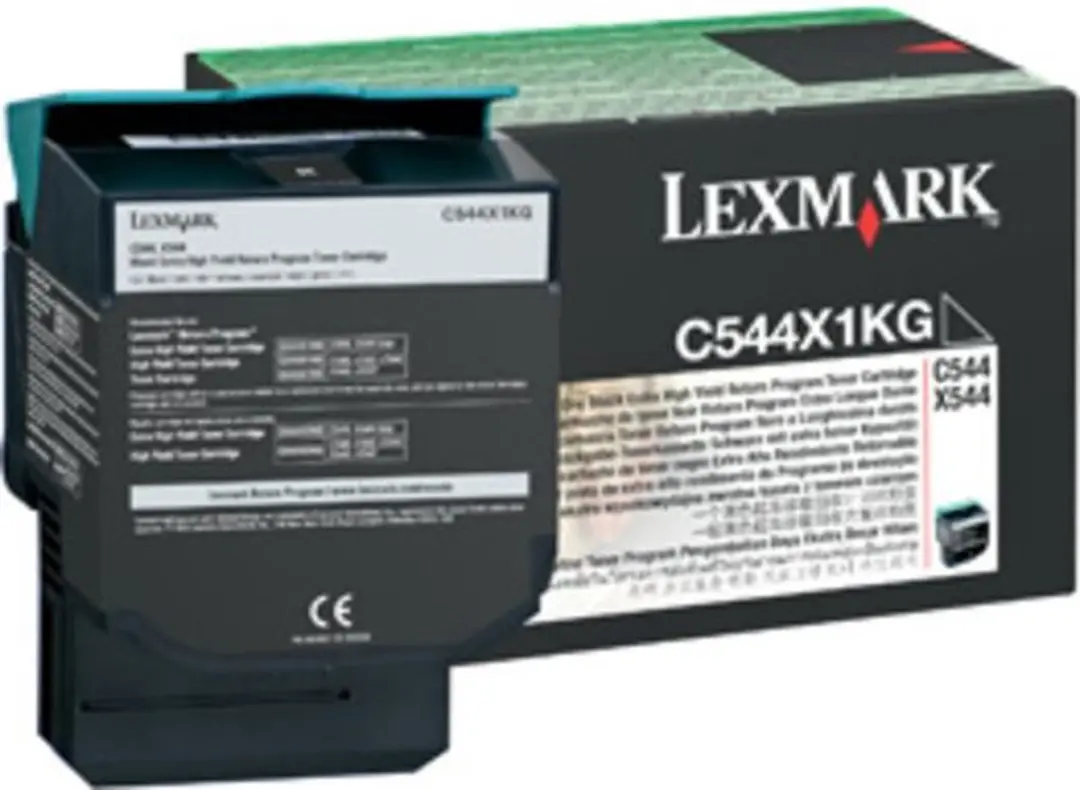 Lexmark C544X1KG Tonercartridge - Zwart - 6000 pagina's