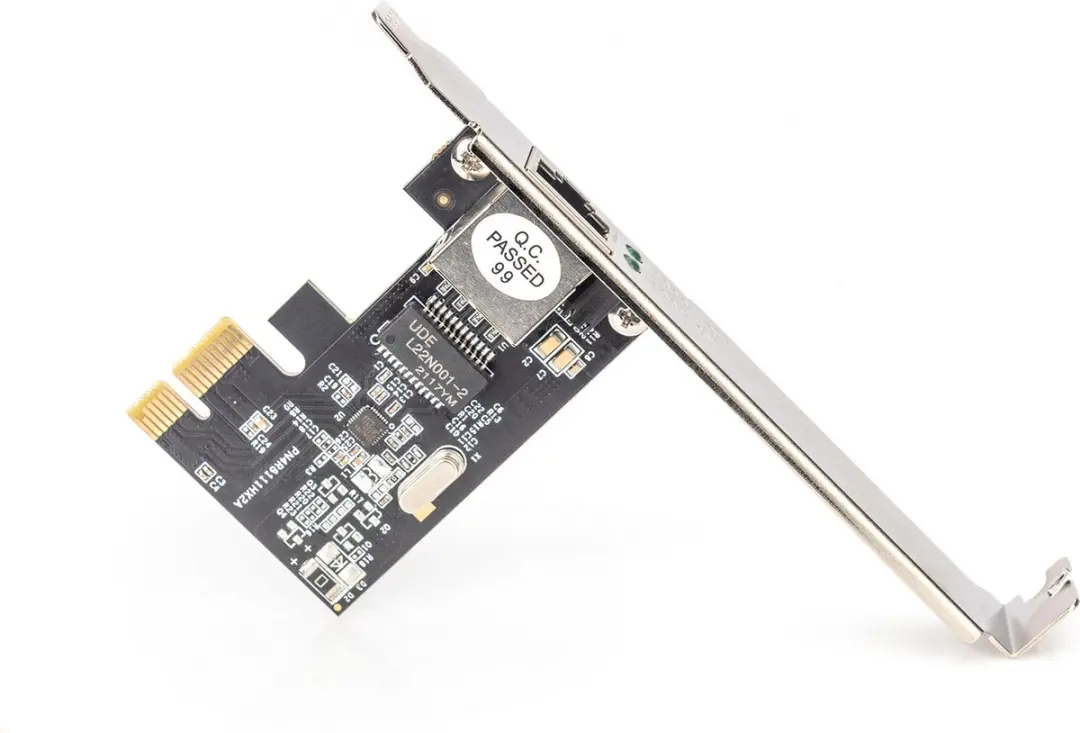 Digitus DN-10130-1 PCIe Gigabit Ethernet Netwerkkaart - Transparant