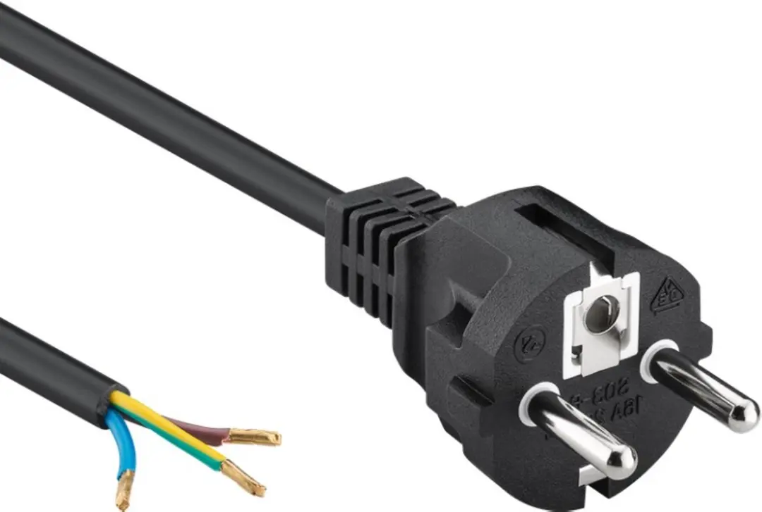Nedis Stroomkabel Type F CEGL11918BK - 1,80m - Zwart