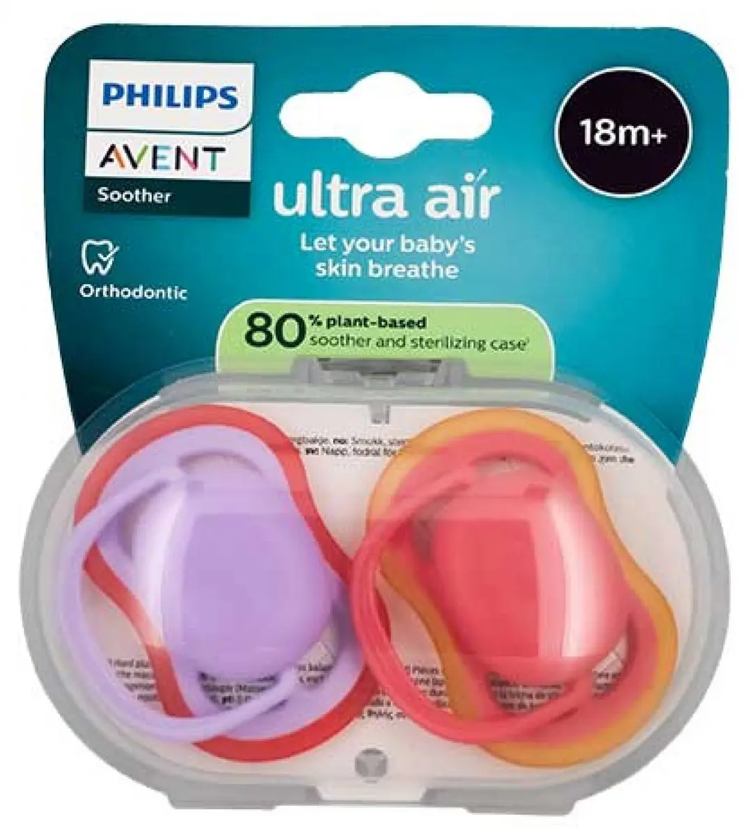 Philips Avent Ultra Air 2 Orthodontische Fopspenen 18+