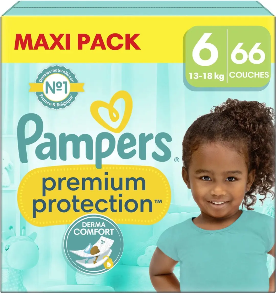 Pampers Premium Protection Maat 6 Luiers - 66 Stuks