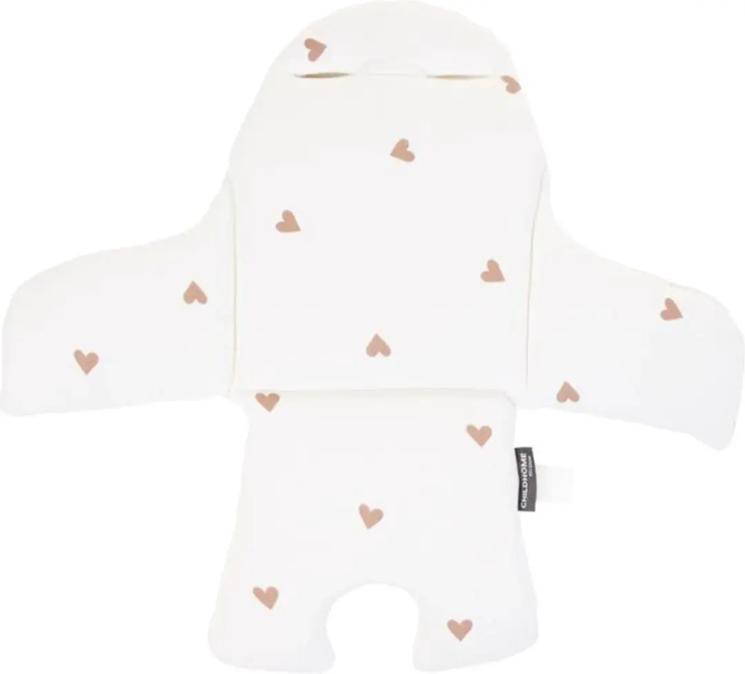 Childhome Evolu Stoelverkleiner Hearts Kussen - Wit