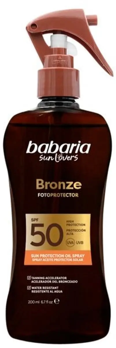 Babaria Bronze Zonnebrandolie SPF50 200ml