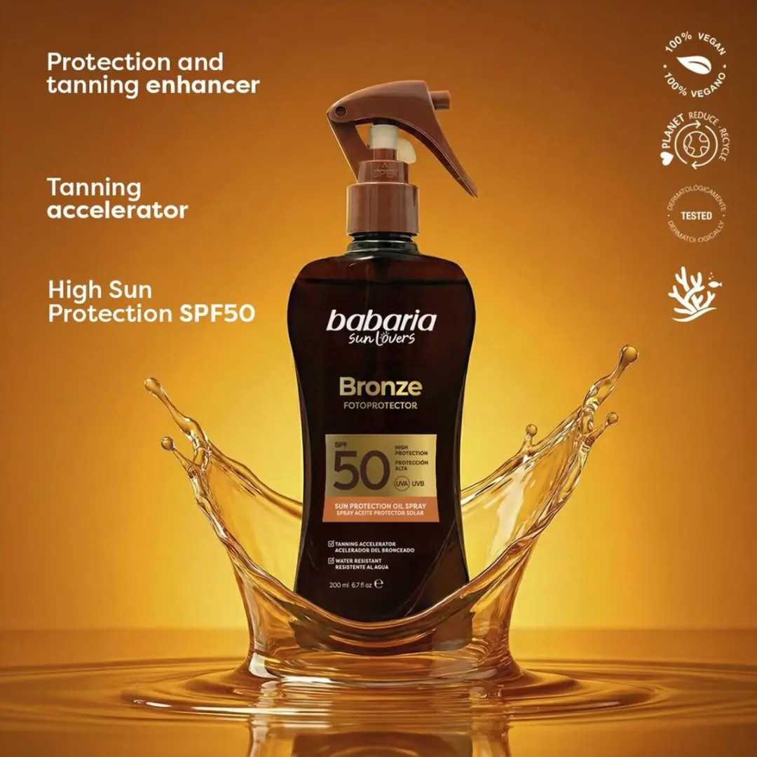 Babaria Bronze Zonnebrandolie SPF50 200ml