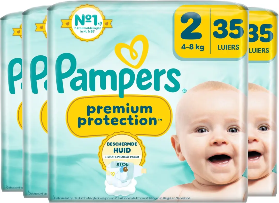 Pampers Premium Protection Maat 2 Luiers