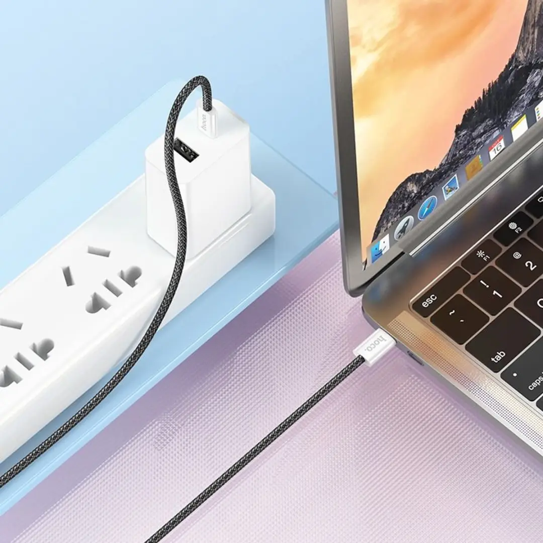 Hoco X104B USB-C Kabel 60W 1m - Zwart