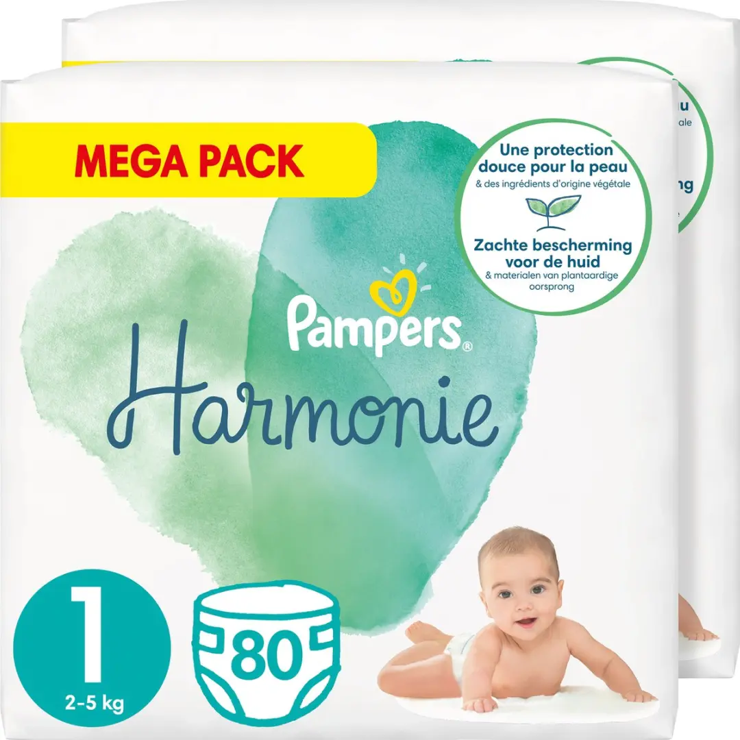 Pampers Harmonie Pure Maat 1 Luiers