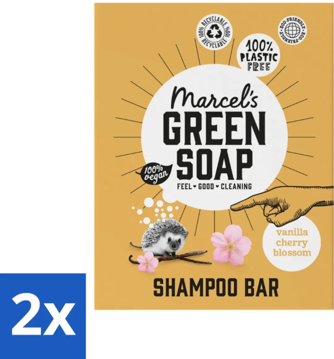Marcel's Green Soap Shampoobar Vanilla & Cherry Blossom
