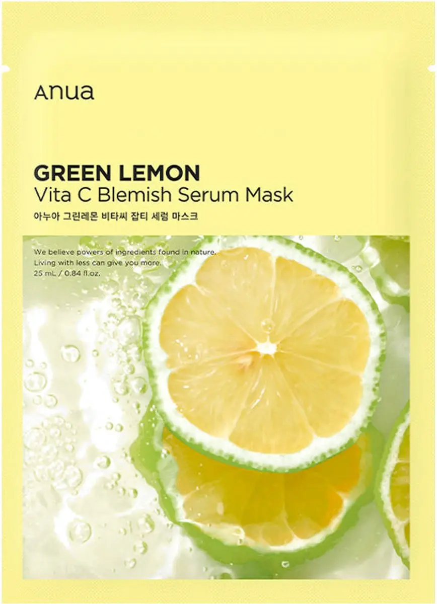 Anua Green Lemon Vita C Blemish Serum Mask 25ml