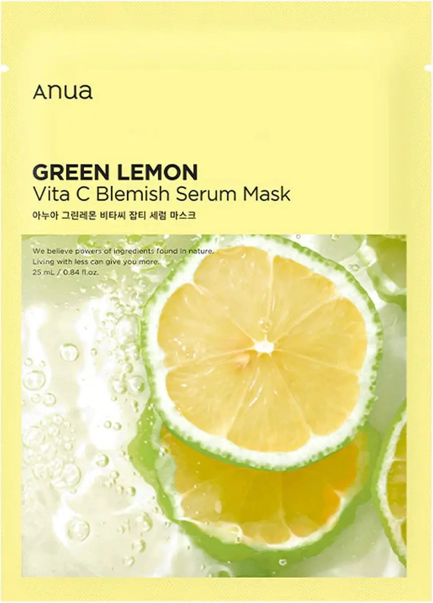 Anua Green Lemon Vita C Blemish Serum Mask 25ml