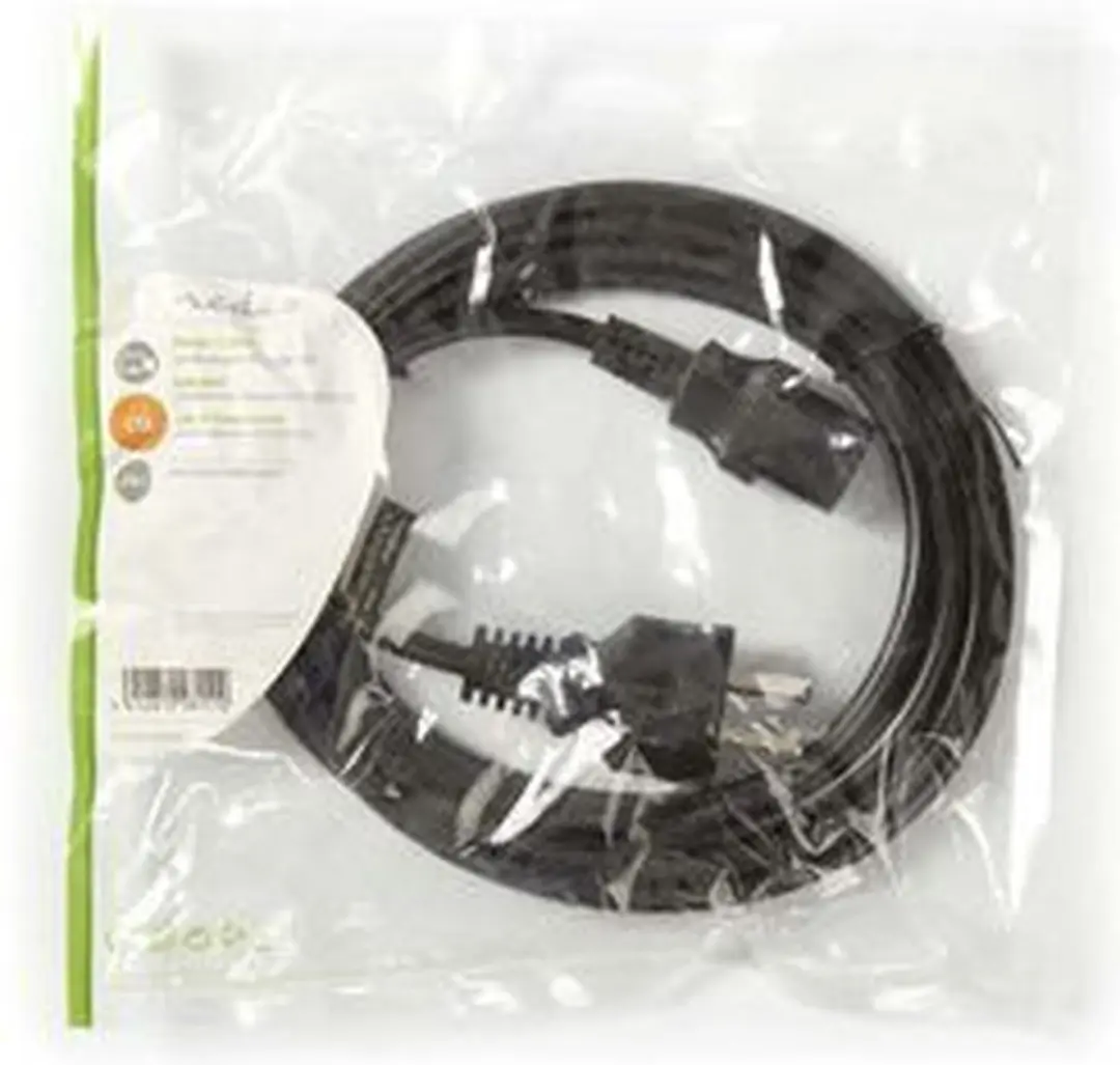 Nedis Stroomkabel Type F CEE 7/7 Male IEC-320-C13 - 3m - Zwart
