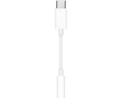 Apple MU7E2AM/A USB-C naar 3,5mm Jack Adapter - Wit