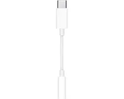 Apple MU7E2AM/A USB-C naar 3,5mm Jack Adapter - Wit