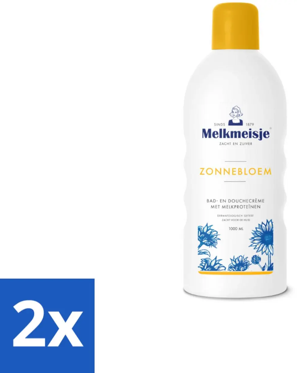 Melkmeisje Bad & Douchecrème Zonnebloem & Melk 2000ml