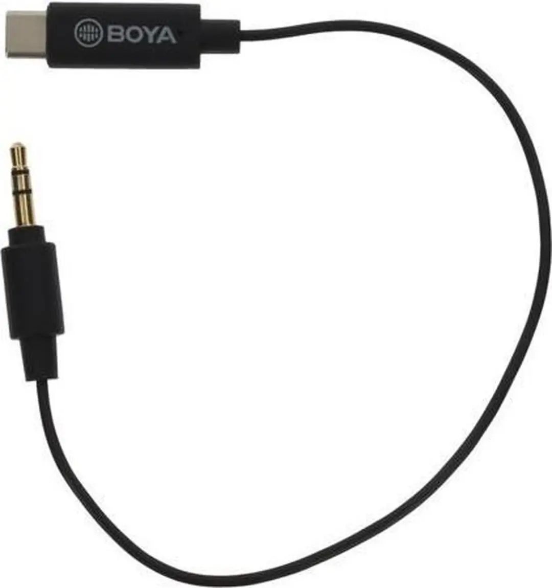 Boya BY-K2 Universele Adapter 3,5mm TRS naar USB-C - Zwart