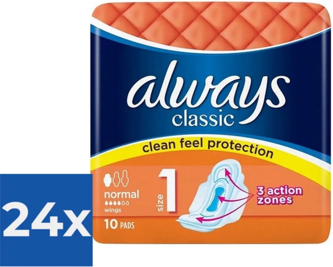 Always Classic Normal met vleugels 240 Stuks