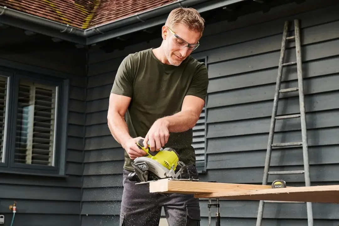 Ryobi 18V ONE+ RCS18BL-0 Borstelloze Cirkelzaag 184mm - Geel/Grijs/Zwart