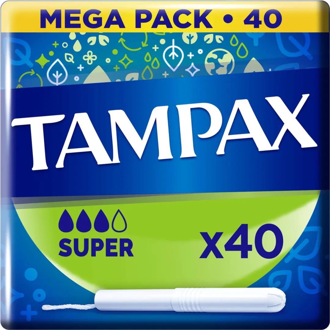 Tampax Super Tampons Kartonnen Inbrenghuls