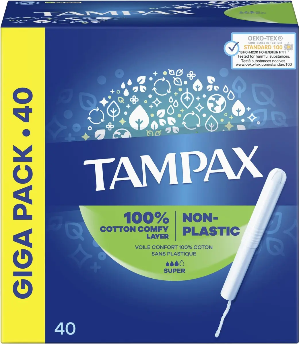 Tampax Super Tampons Kartonnen Inbrenghuls - 40 Stuks - afbeelding 6 van 6