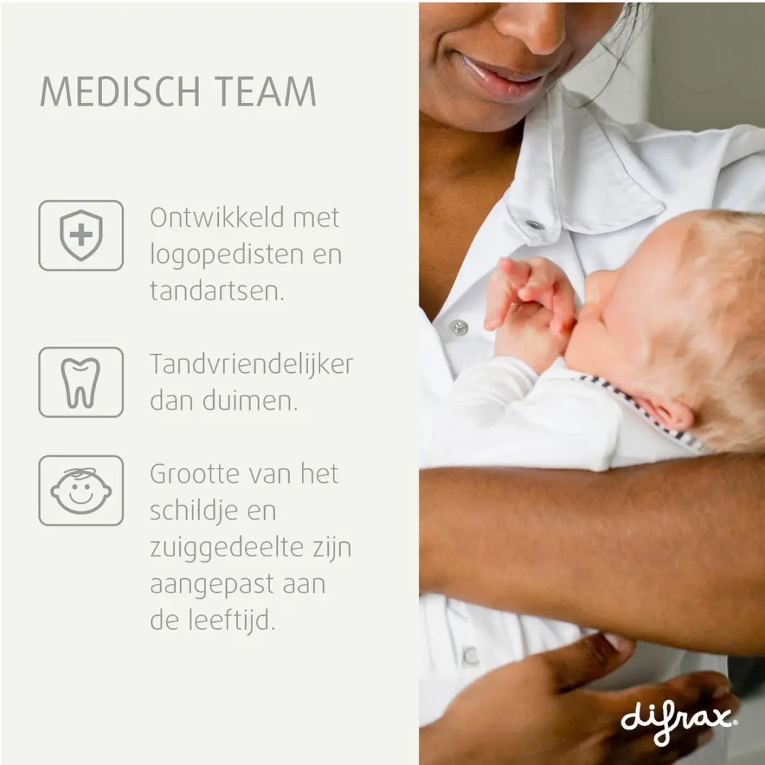 Difrax Woezel & Pip Fopspeen 6+ Maanden - 2 Stuks