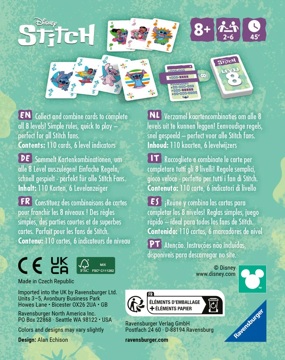 Ravensburger Level 8 Stitch Kaartspel 2-6 Spelers