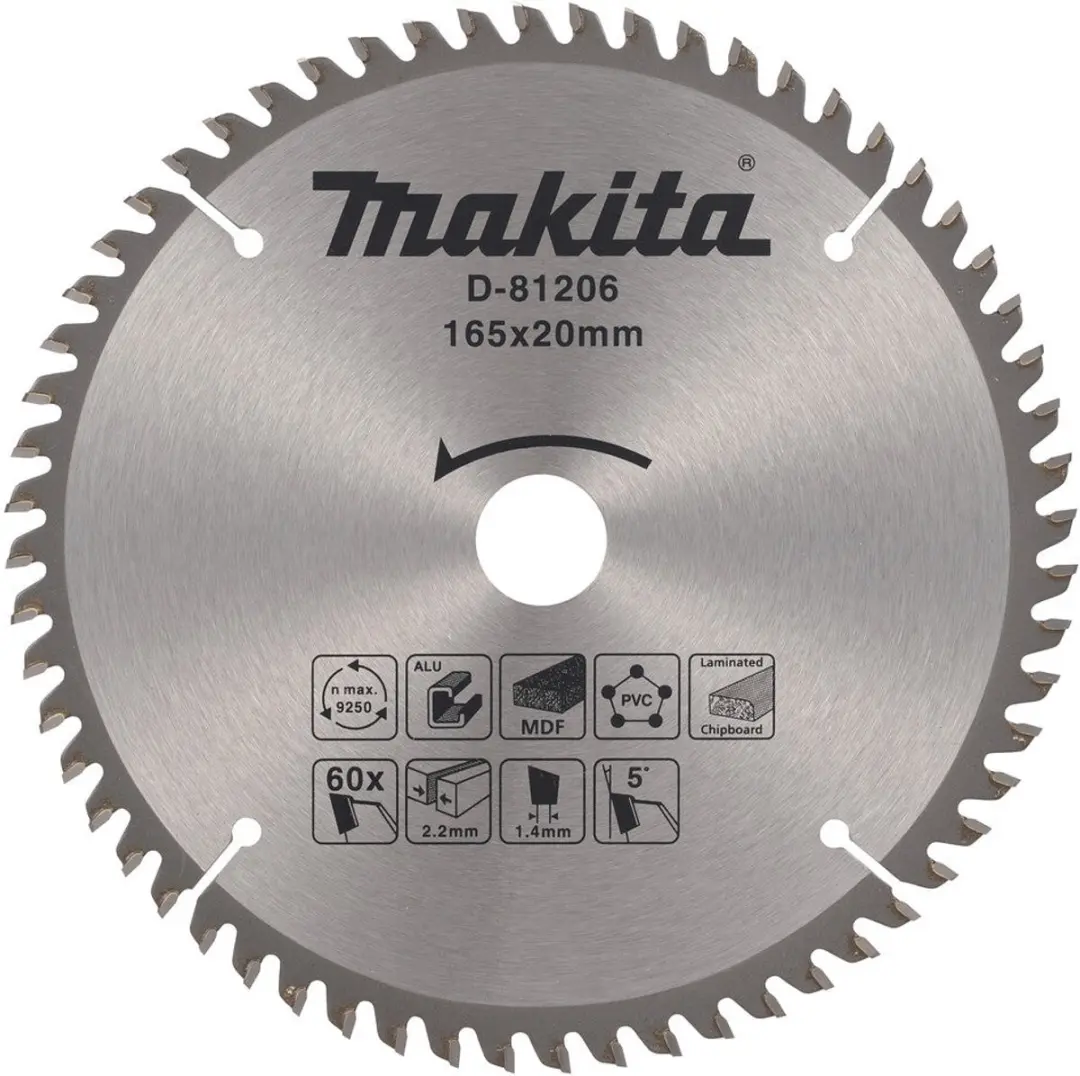 Makita D-81206 Cirkelzaagblad 165x20mm
