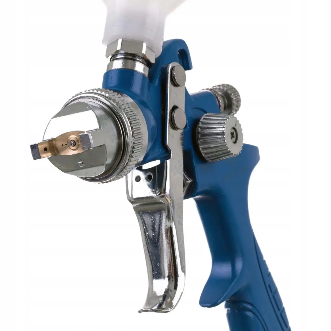 Technic HVLP Spuitpistool 1.4mm - 600ml Tank - Blauw/Zilver