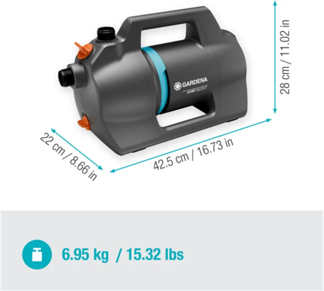 Gardena Besproeiingspomp 4100 Silent 09050-20 - 4100 l/h